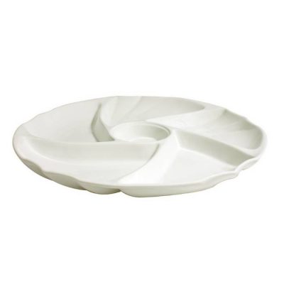 5+1 Round Compartment Plate