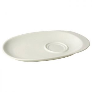 Oval Plate With Double Well Compartment