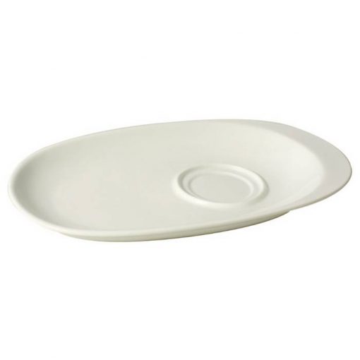 Oval Plate With Double Well Compartment