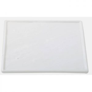 Square Plate With Slate-Design