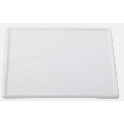 Square Plate With Slate-Design