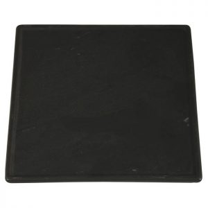 Square Plate With Slate-Design