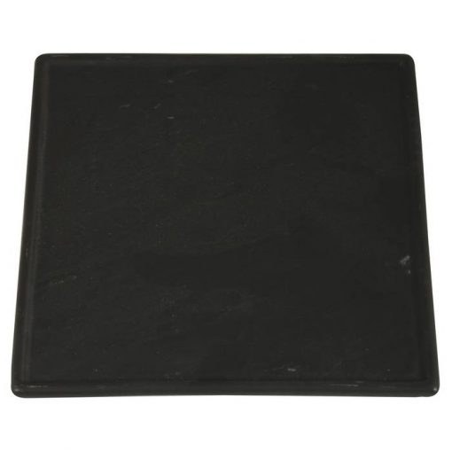 Square Plate With Slate-Design