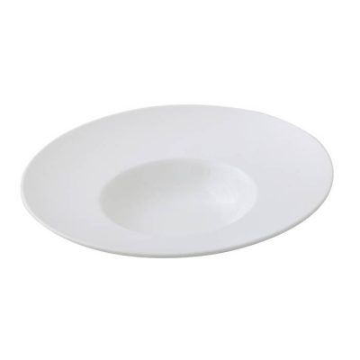 Round Pasta Plate With Matte Rim