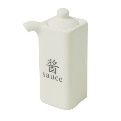 Square Shape Sauce Bottle With Wording Soya Sauce