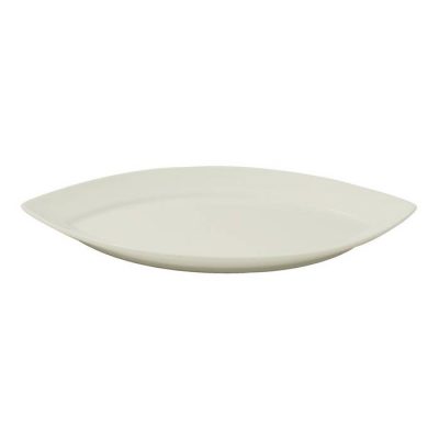 Wave Leaf Plate With Rim