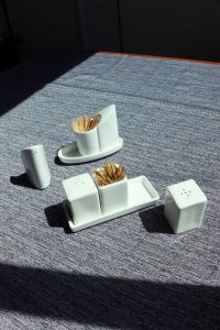 Round Toothpick Holder Of Cruet Set #18801