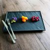 Rectangular Plate With Slate-Design